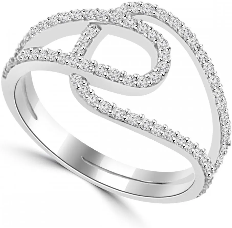 0.40 ct Ladies Brilliant Cut Diamond Anniversary Ring in Platinum