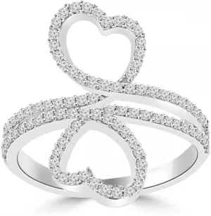 0.85 ct Ladies Brilliant Cut Diamond Anniversary Ring in Platinum