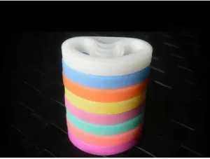 10Pcs Glow in The Silicone Rubber Elasticity Wristband Cuff Bracelet Bangle-Multicolor