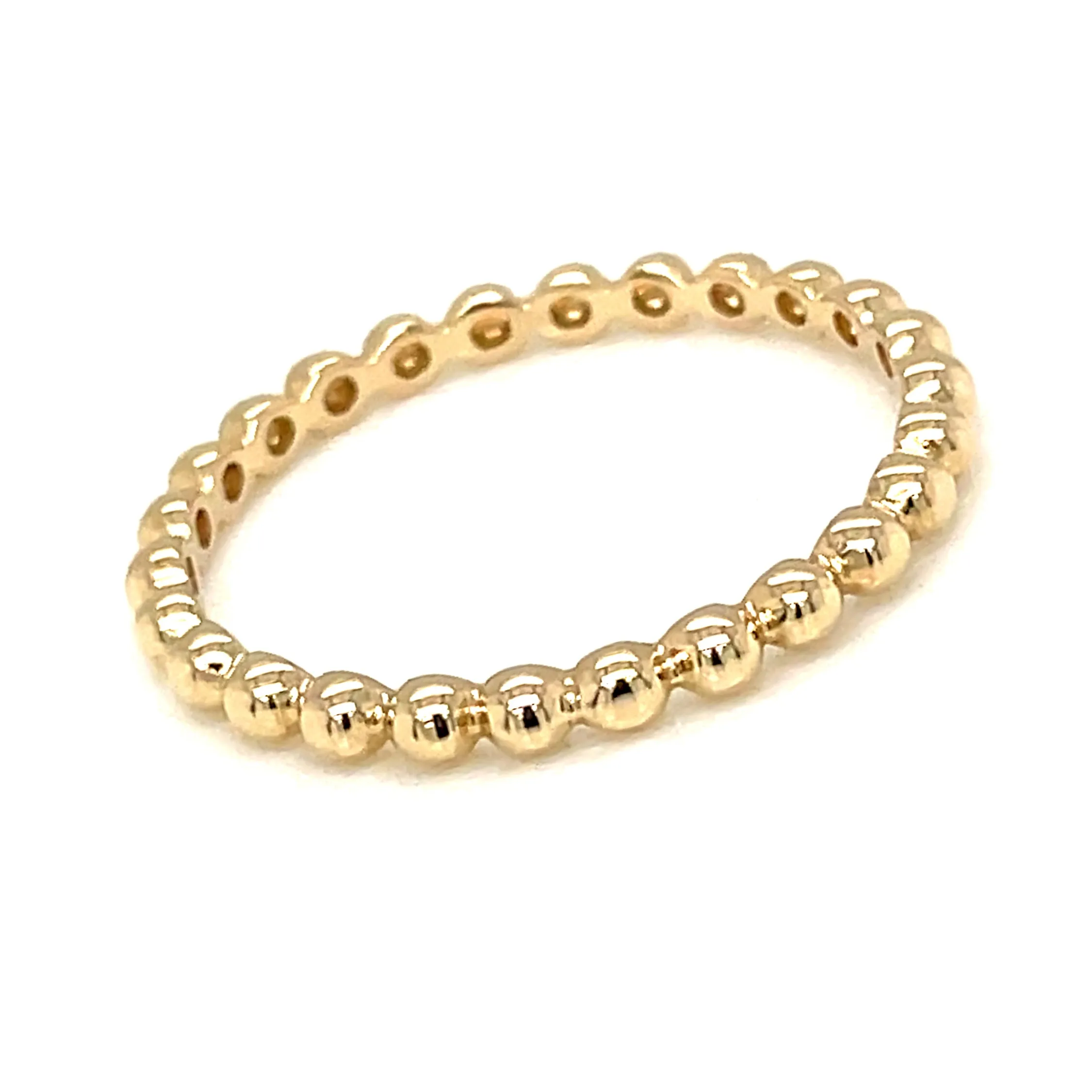 14k Yellow Gold Bubble Band