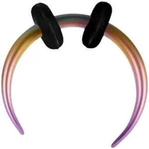 16G G23 Titanium Horseshoe Septum Rings for Women Men Purple Hoop Nose Rings Conch Helix Daith Cartilage Earrings Body Piercing Jewelry 8mm 10mm