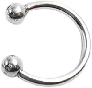 16G Simple Circular Barbell Nose Septum Ring for Women Men 925 Sterling Silver Internal Thread Classic Horseshoe Nipple Lip Tragus Cartilage Eyebrow Helix Daith Navel Rings Earring Body Piercing Jewelry