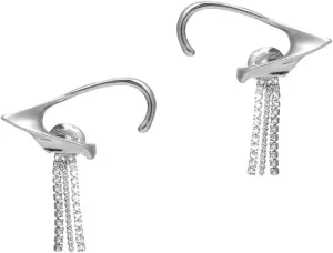 1Pair Fashionable Ear Cuff Clip for Women Non Piercing Ear Jewelry with Elegant Tassel Design Durable Rhinestone Decoration for Daily Wear and Special Occasions