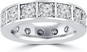 2.00 ct Ladies Brilliant Cut Diamond Eternity Wedding Band in Platinum