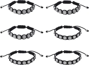6Pcs St Benedict Bracelets, Saint Benedict Medal Bracelet Rosary Virgin Mary Blessing Bracelets for Women, To My Man Prayer Gifts for Women Catholic Gifts for Mens