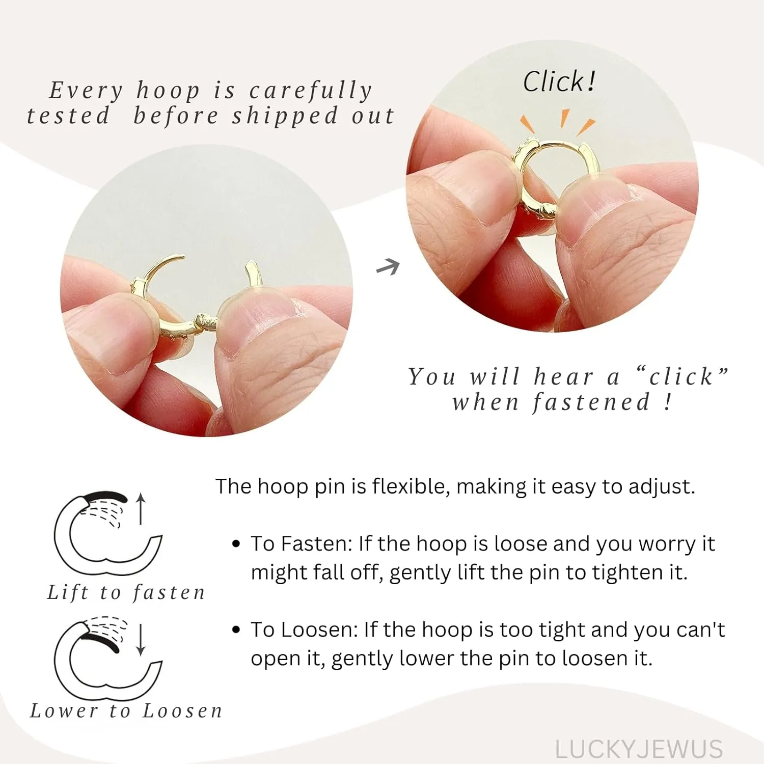 925 Sterling Silver Small Gold Huggie Hoop Earrings for Women,14K Gold Plated Cubic Zirconia Tiny Hoops for Cartilage, Helix, Tragus, Dainty Lightweight Hypoallergenic Earrings (Gold, 8mm)