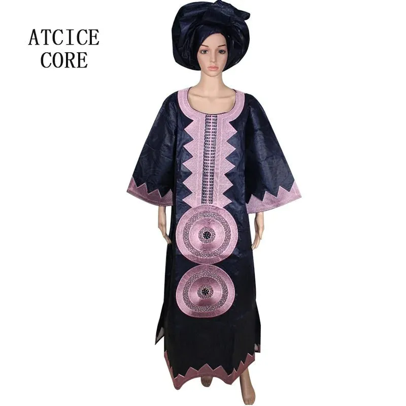African Dashiki Dresses for Women – Bazin Riche Traditional Long Sleeve Clothing for Ladies