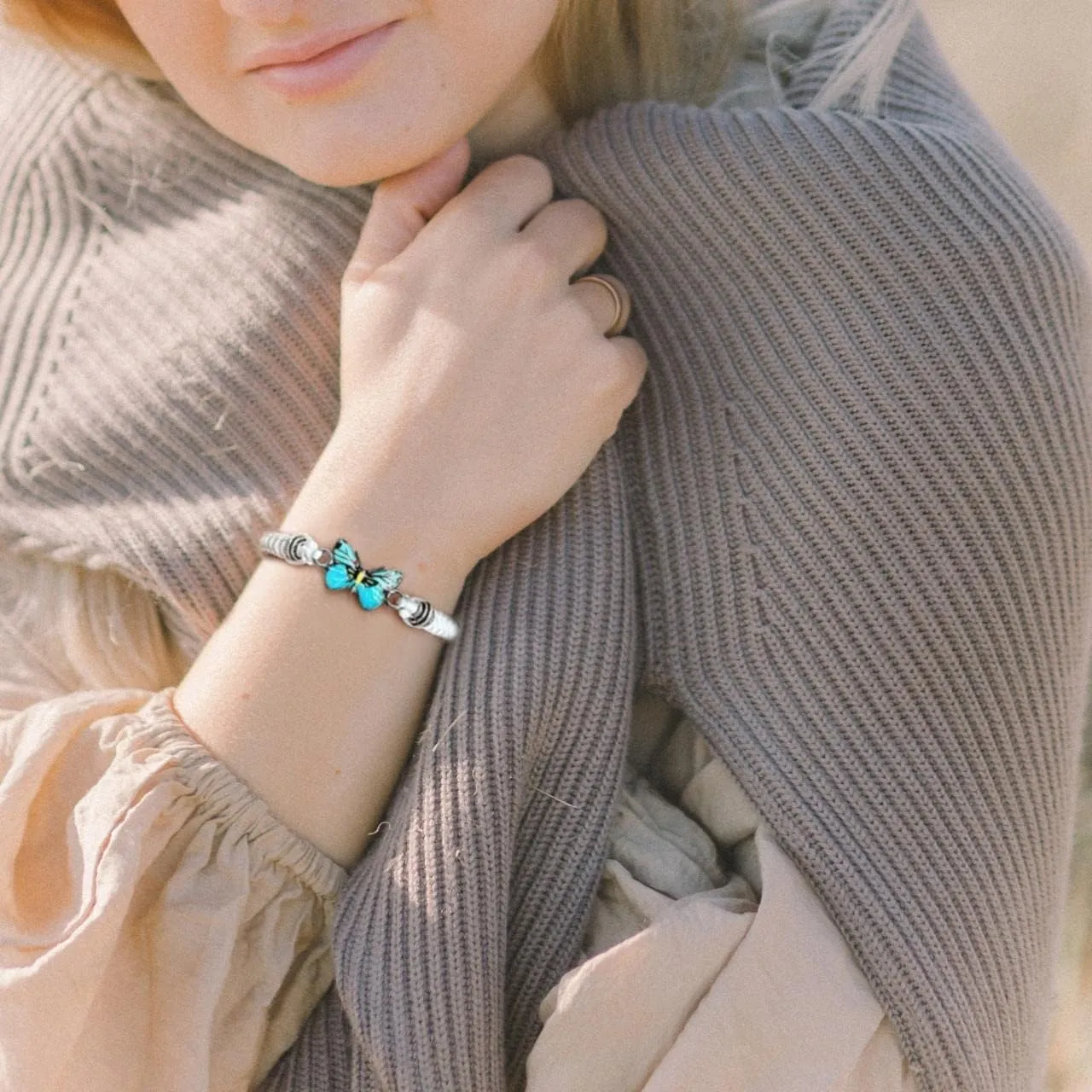 Always Believe in Yourself Butterfly Bracelet Adjustable String Butterfly Bracelets Cute Butterfly Charm Bracelets Bracelet Suitable For Women Butterfly Jewelry