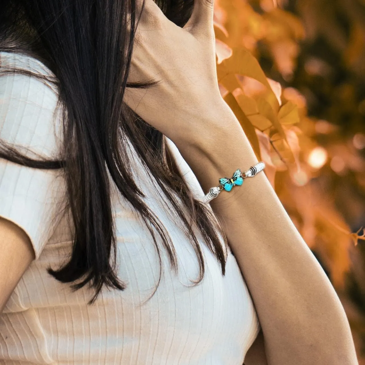 Always Believe in Yourself Butterfly Bracelet Adjustable String Butterfly Bracelets Cute Butterfly Charm Bracelets Bracelet Suitable For Women Butterfly Jewelry