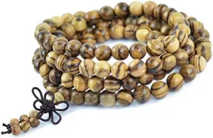 Authentic Vietnamese agarwood 108 beads 6-8mm fashionable men's and women's prayer beads meditation bracelet, Buddhist bead wood bracelet, suitable for both men and women