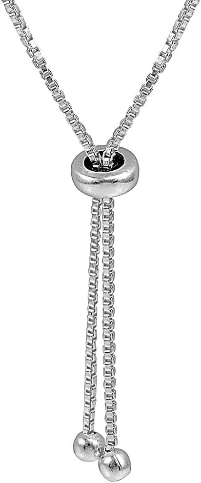 B. BRILLIANT Initial Bracelet for Women Sterling Silver Lowercase Alphabet Letter Name Personalized Gifts Adjustable Bracelets, A-Z
