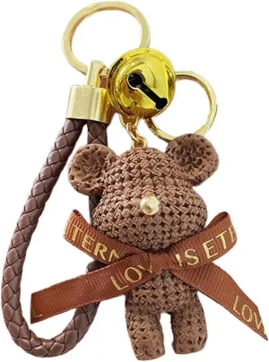 Bear Resin Keychain - Adorable Bag Charm for Women and GirlsPerfect Gift