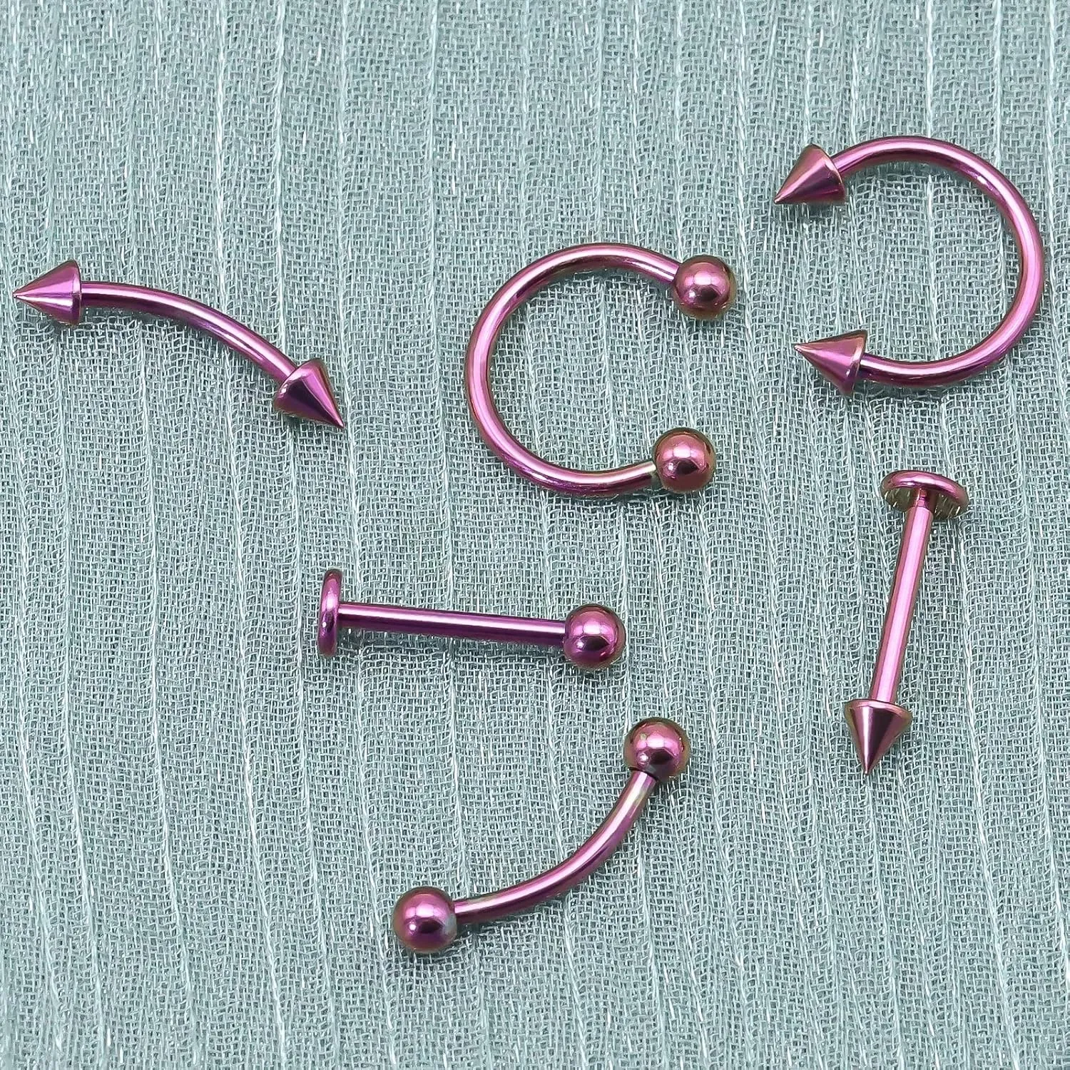 BLISI G23 Titanium Body Piercing Barbells Jewelry 16G Curved Barbell Rings for Eyebrow Lip Nose Septum Horseshoe Cartilage Tragus Rook Earrings 8mm/10mm 6 Colors