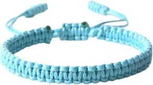 Blue Friendship Bracelets for Women  Handmade Adjustable String Bracelets, Beaded and Braided Cord, Celebrating Friendship and Good Luck, Perfect for Gifts