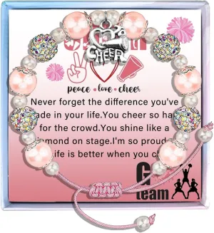 Cheer Bracelets - Cheerleading Gifts for Cheerleaders & Birthday Celebrations