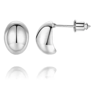 Chunky Gold Hoop Earrings for Women, Sterling Silver Post Stud Earrings, Hypoallergenic Earring Studs for Women Girls Gold Jewelry Gifts for Her