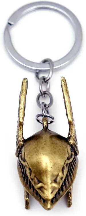 Cool Helmet Shaped Keychain, Men's Stylish Backpack Accessory, Artificial Jewelry for Him, Fashion Keyring with Pendant Design