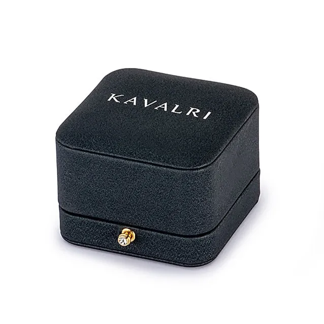Custom Black Zirconium and Diamond Women's Ring