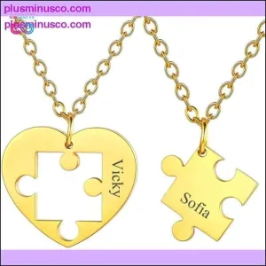 Customized Couple /Best Friends Necklace Set of 2 Stainless