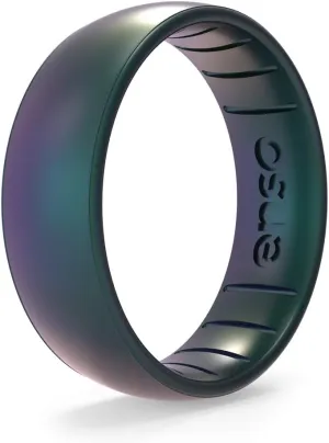 Enso Rings Classic Legend Silicone Ring - Made in The USA - an Ultra Comfortable, Breathable, and Safe Silicone Ring - Men's and Women's Silicone Wedding Ring