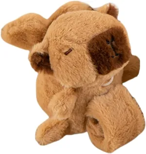 Fashionable Lovely Capybaras Slap Bracelet With Wing Pull Designs and Fun Shaking Feature For Kids and Teens Wear