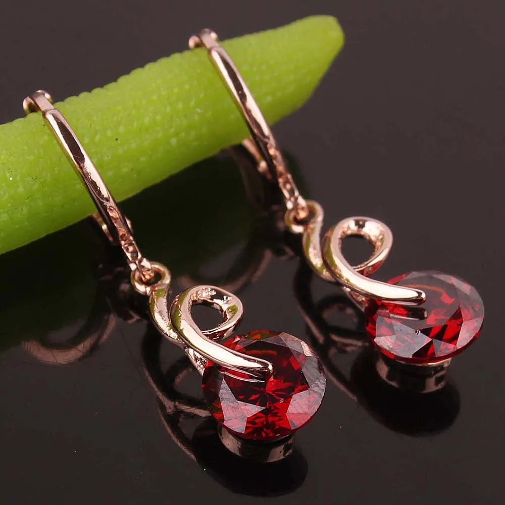 Forniciform 14k Gold Plated Austrian Crystal Drop Earrings For Women Gift /Party Fashion Jewelry