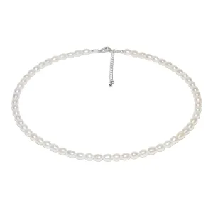 Freshwater Pearl Necklace 4-5mm Elegant White Freshwater Cultured Pearl Necklace Jewelly for Women Girls