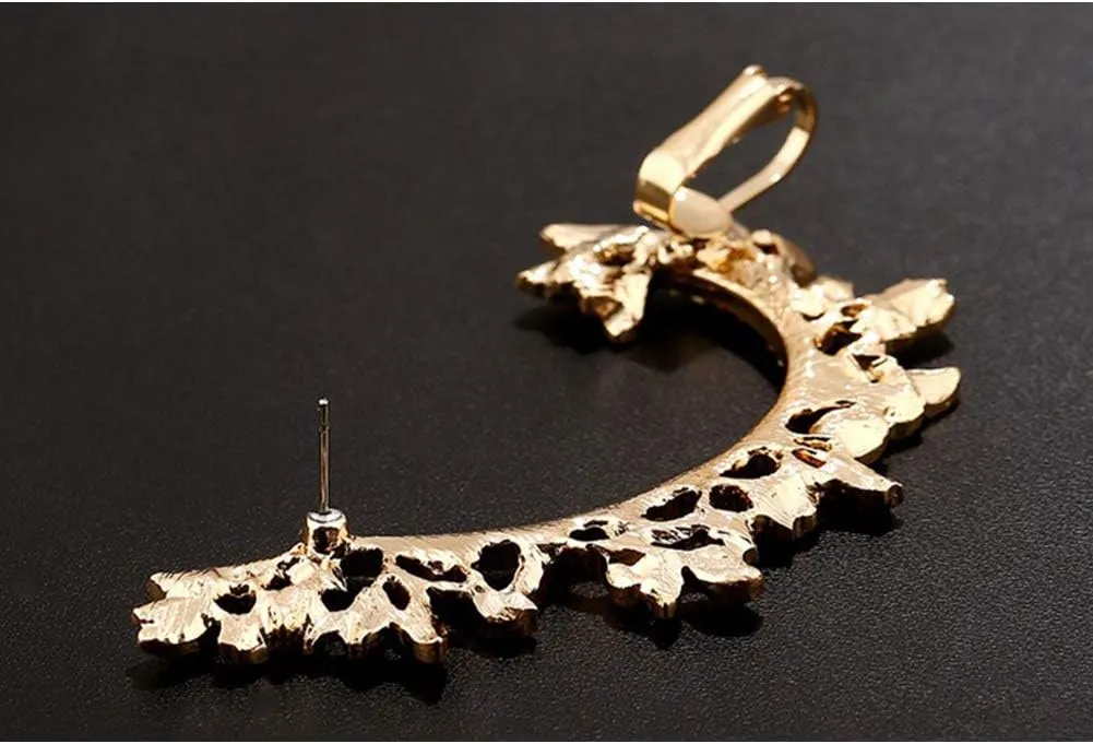 Galaxia Air Crystals Ear Cuff Hoop Climber Earring Hypoallergenic Earring