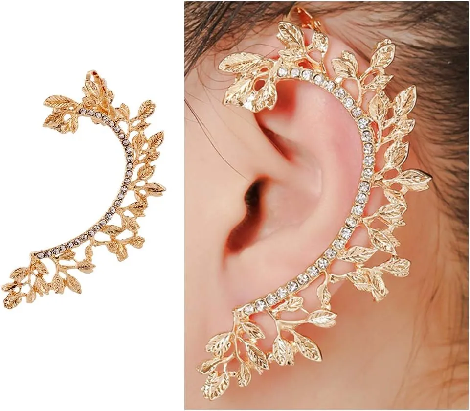Galaxia Air Crystals Ear Cuff Hoop Climber Earring Hypoallergenic Earring