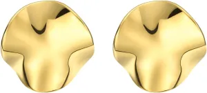 Geometric Rectangle Gold Stud Earrings Irregular Hammered Chunky Statement Square Earrings for Women Trendy