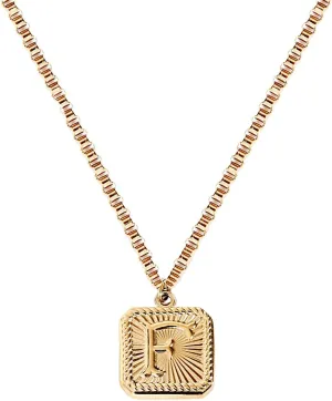 Gold Initial Necklaces for Women Initial Jewelry for Women 14K Gold Plated Letter Layered Personalized Luminous Letters Jewelry for Women Valentines Day Gifts