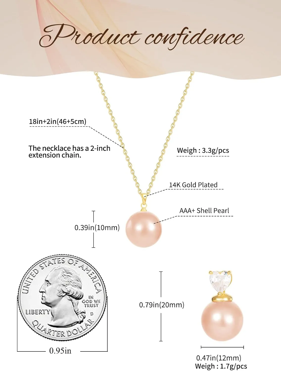 Gold Plated Stainless Steel Zircon Necklace And Earrings Jewelry for Women