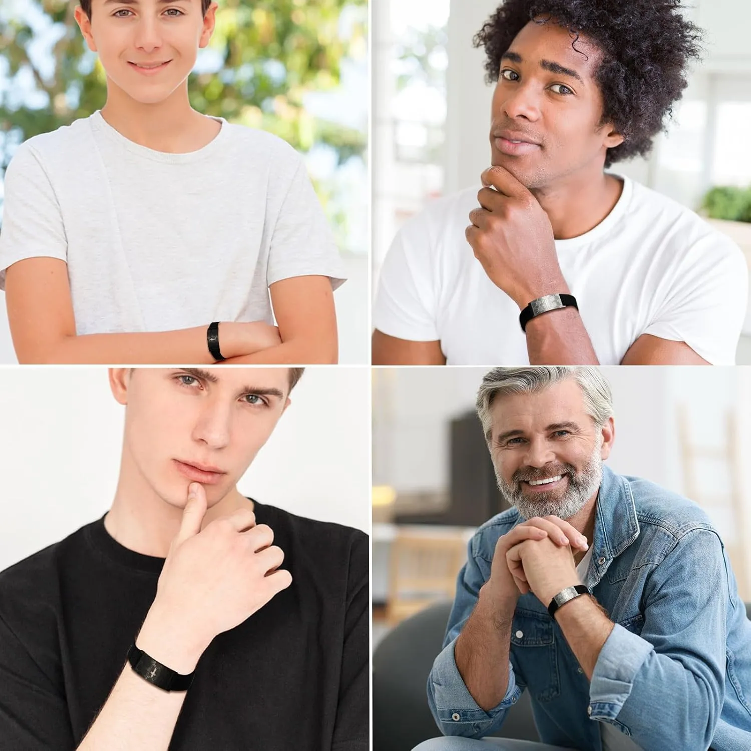Graduation Gifts for Him Bracelets for Men Boys Soccer Cross Bracelet Elastic Strap Stainless Steel Adjustable Bible Verse Bracelets Baptism Christian Jewelry Graduation Gifts