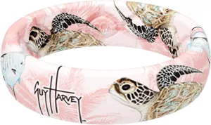 Groove Life Guy Harvey Silicone Ring - Breathable Rubber Wedding Rings for Women, Lifetime Coverage, Unique Design, Comfort Fit Ring