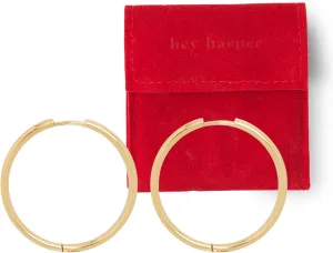 Hey Harper Hoop Earrings For Women Trendy - Lightweight Waterproof & Sweatproof Jewerly