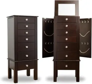 Hives and Honey "Crystal" Jewelry Armoire, Silver