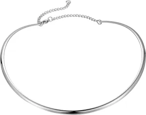 HooAMI Stainless Steel Silver Choker Necklace for Women
