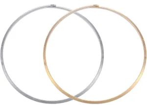 HooAMI Stainless Steel Silver Choker Necklace for Women