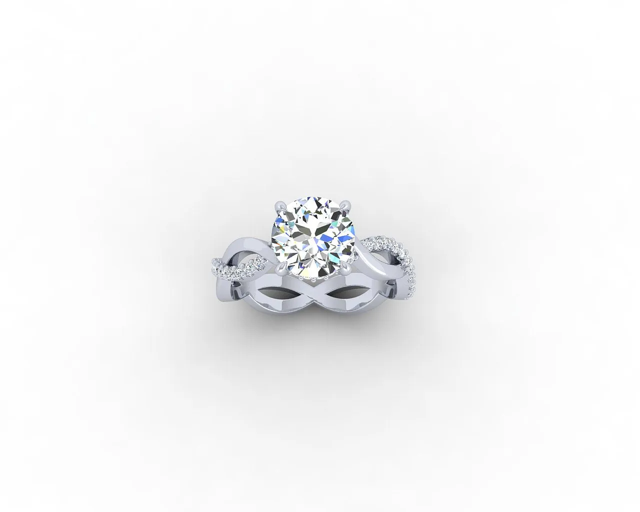 INFINITY STYLISH DIAMOND ENGAGEMENT RING