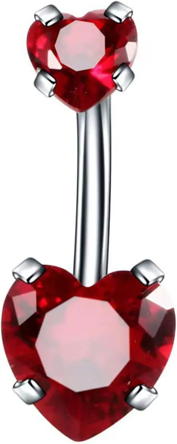 ink2055 Belly Piercing Jewelry Allergy Free Lightweight Shiny Belly Button Piercing Rings Jewelry Gifts for Lady