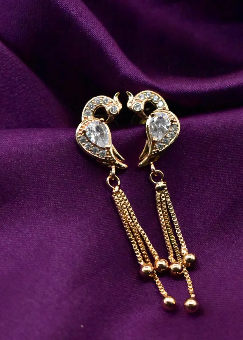 INSPIRING PEACOCK EAR RINGS
