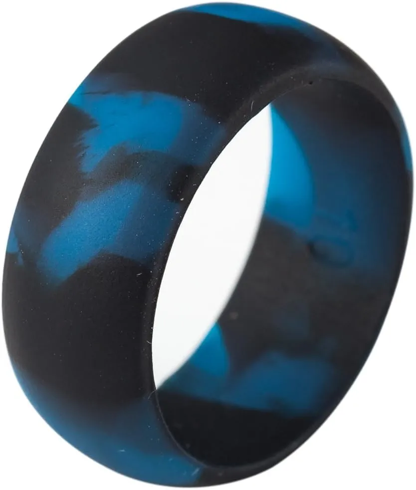 Jude Jewelers 5 Pack Size 4-15 Rubber Silicone Rings Flexible Outdoor Wedding Engagement