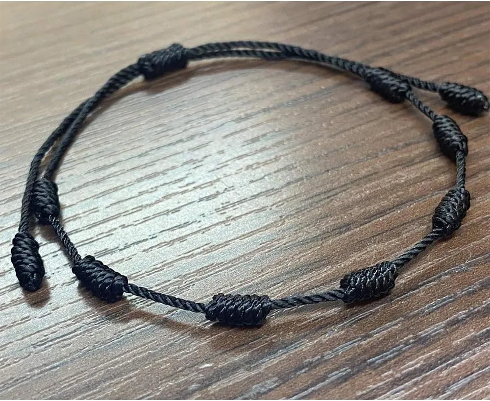 kelistom Handmade 7 Knots Red String Bracelet for Protection, Evil Eye and Good Luck, Amulet for Success and Prosperity, Friendship Bracelets for Women Men Teens
