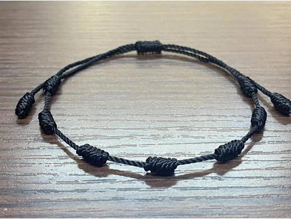 kelistom Handmade 7 Knots Red String Bracelet for Protection, Evil Eye and Good Luck, Amulet for Success and Prosperity, Friendship Bracelets for Women Men Teens