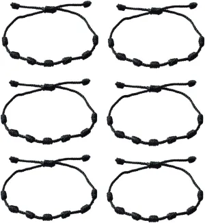 kelistom Handmade 7 Knots Red String Bracelet for Protection, Evil Eye and Good Luck, Amulet for Success and Prosperity, Friendship Bracelets for Women Men Teens