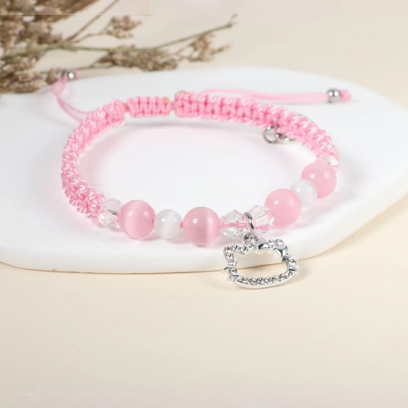 Kitty Spider Friendship Bracelet For Couples Best Friend Bff Family, Matching Heart Couples Bracelet Birthday Valentines Day Gifts To Daughter Sister Bestie Son Soulmate Friend
