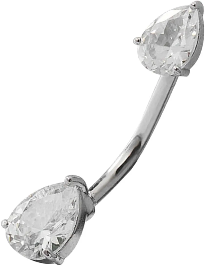 LIFKOME Custom Belly Ring Navel Jewelry for Women Belly Rings for Pregnant Shiny Belly Button Ring