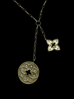 Louis Charm Mini Paperclip Necklace