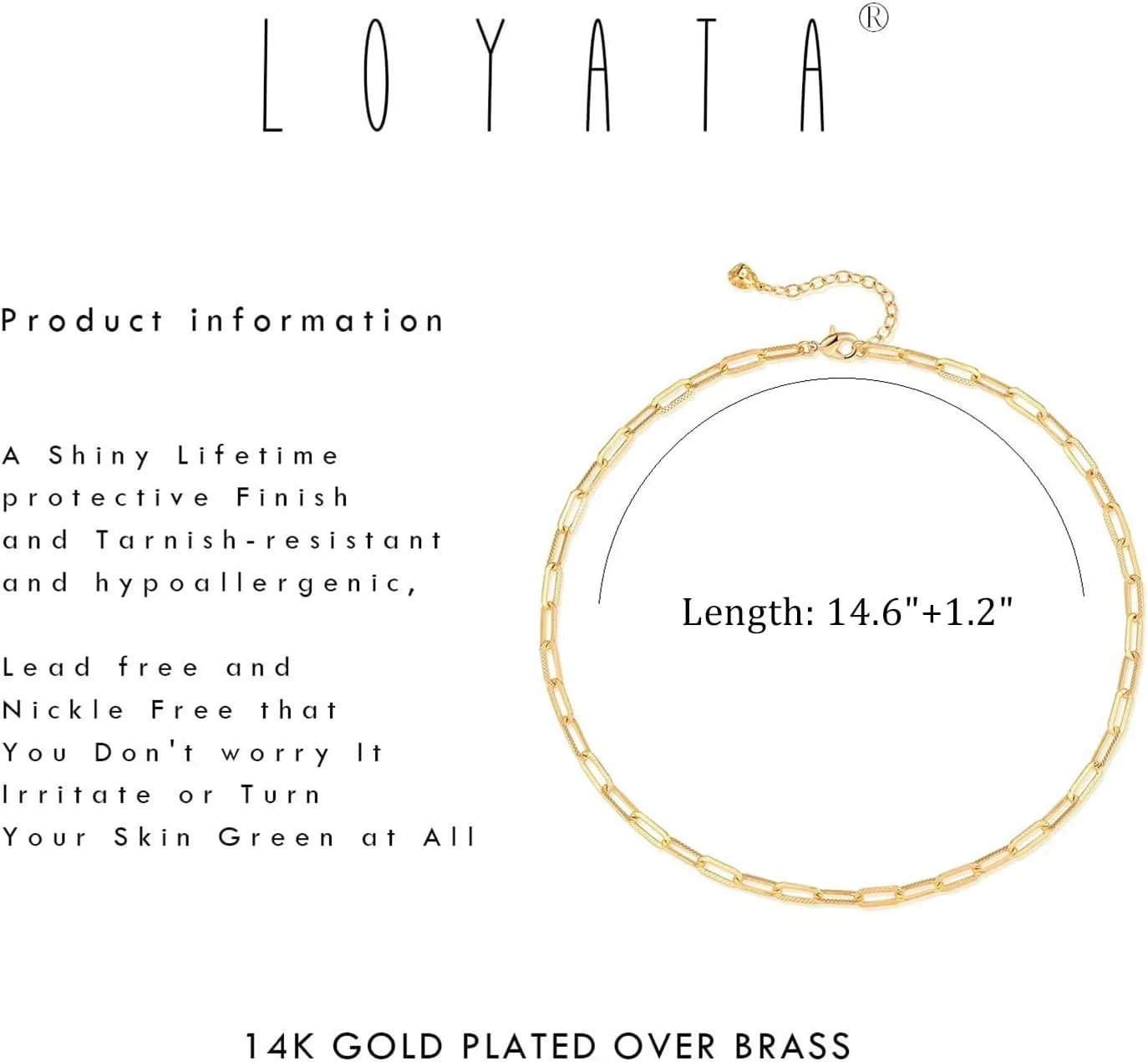 LOYATA 14K Gold Plated Choker Necklace Figaro Bohemia Sequin Coins Delicate Chain Necklace with CZ Evil Eye Hamsa Hand Necklace for Women