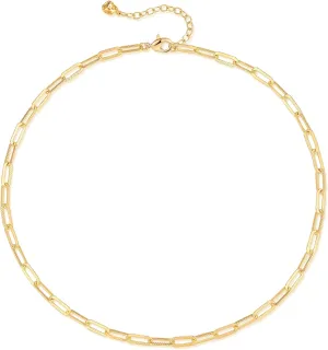 LOYATA 14K Gold Plated Choker Necklace Figaro Bohemia Sequin Coins Delicate Chain Necklace with CZ Evil Eye Hamsa Hand Necklace for Women